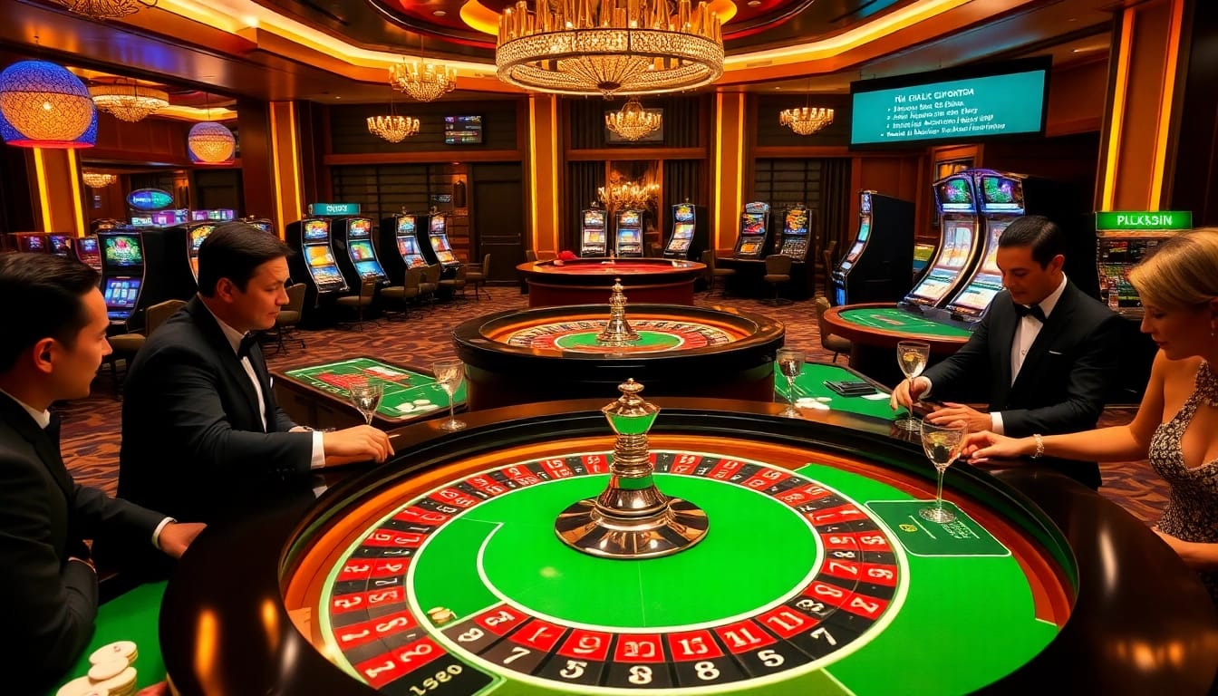 Experience the thrill of online gaming at https://go88casino.pro/ with vibrant casino visuals showcasing roulette and slot machines.
