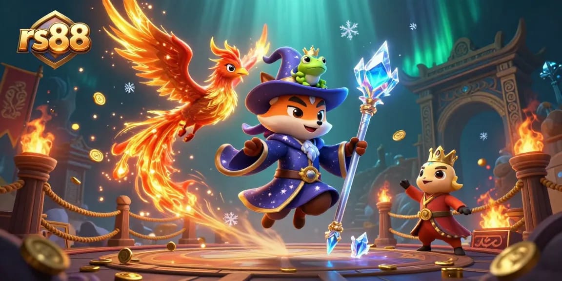 Engage with the enchanting world of rs88 through this vibrant illustration featuring a mystical wizard fox!