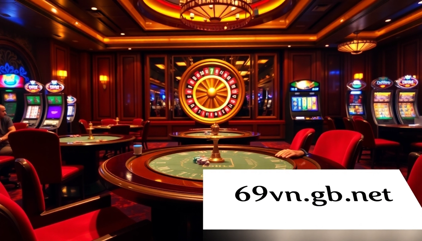 Experience the excitement of online gambling at 69vn.gb.net with vibrant casino elements.