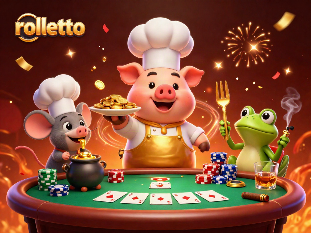 Engage with rolletto's vibrant casino experience featuring rich gameplay visuals and dynamic characters.