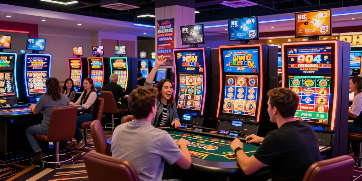 Credit Card Casinos - Exciting gaming scene at being-there.org.uk showcasing players engaging with various games and transactions
