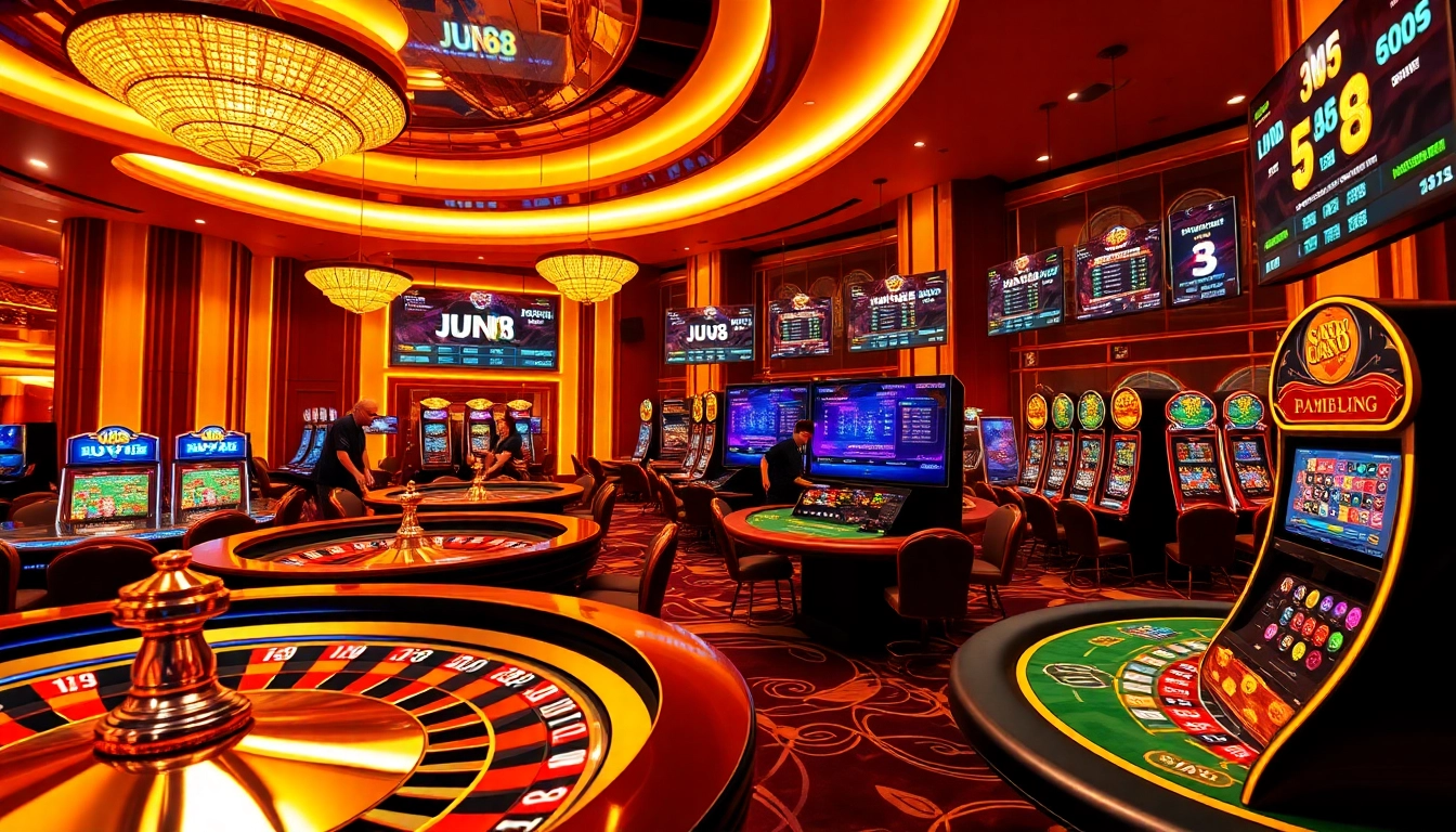 Experience thrilling gameplay at jun 88 with dynamic online casino elements in a luxurious setting.