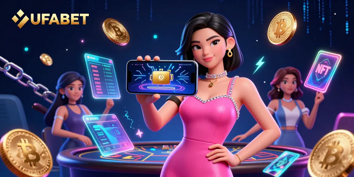 Experience UFABET's engaging live dealer games with a stunning Asian woman showcasing modern gameplay and advanced tech.