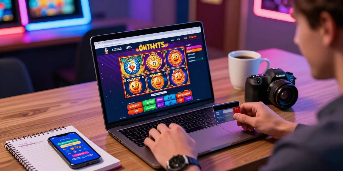 Player engaging with credit card casinos at scoarch.org.uk, vibrant online gaming experience.