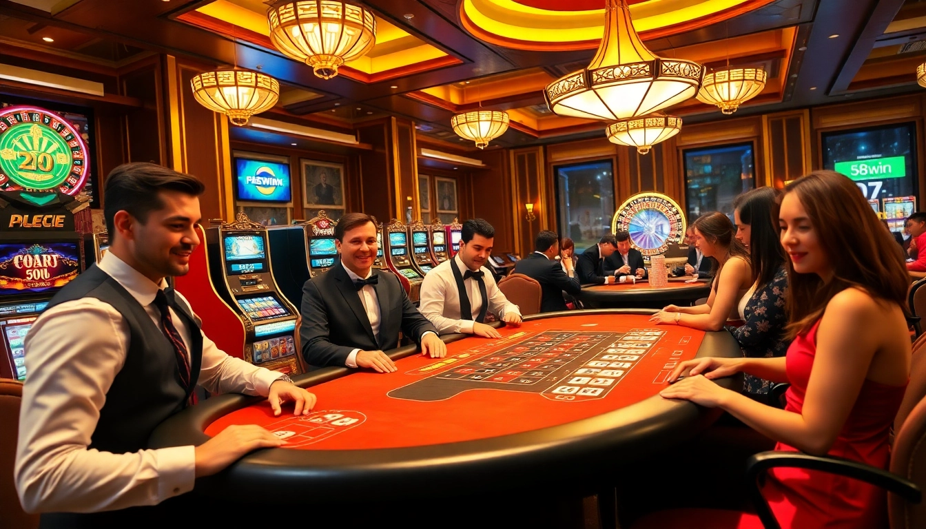 Experience the excitement of winning at 58win's vibrant casino tables.