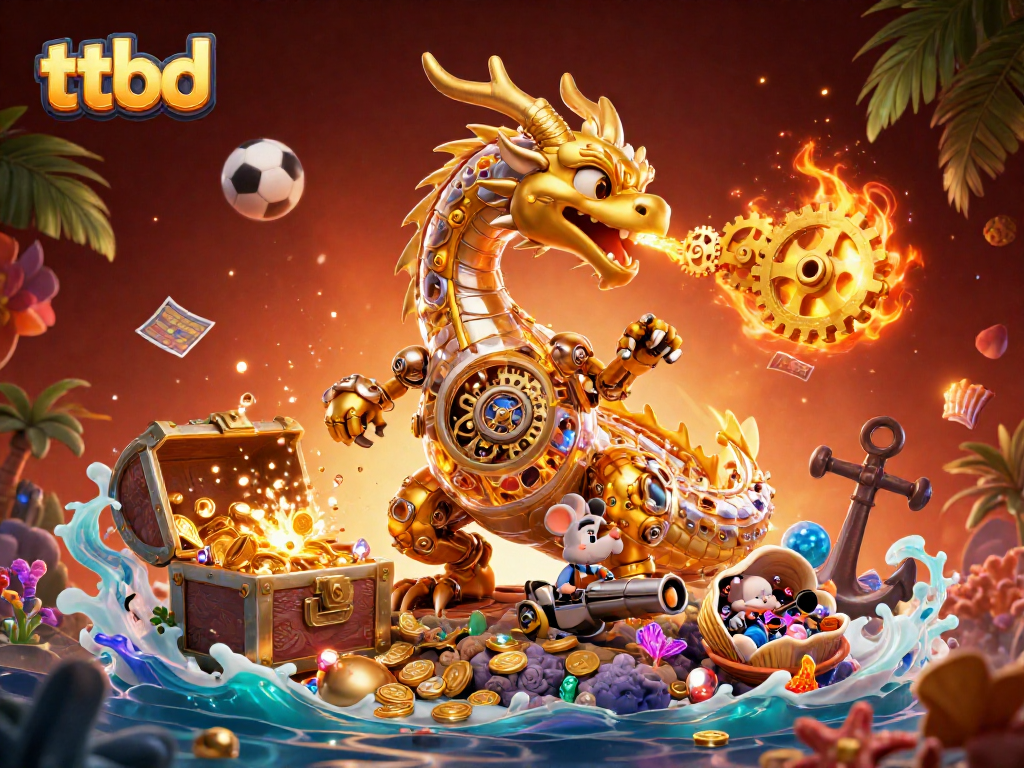 Engage with ttbd sports betting action featuring golden dragon and colorful gems.