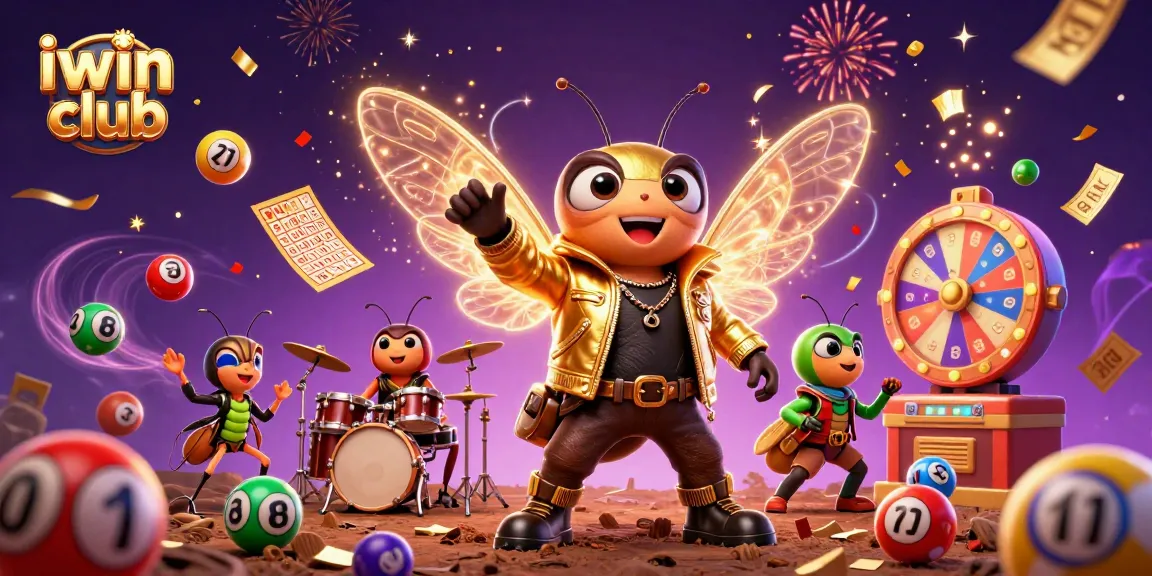 Win big at iwin club with dynamic games and colorful elements in a vibrant 3D illustration