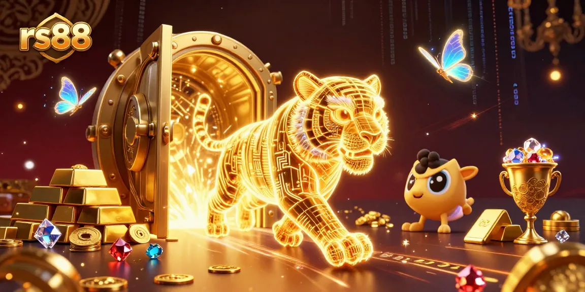 Experience the thrill of rs88 with dazzling neon elements and vibrant casino treasures.