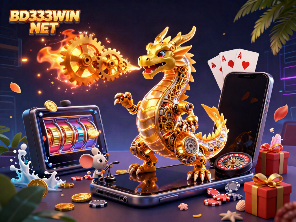Engage with BD333WIN NET's unique slot experiences featuring interactive 3D characters and vibrant casino elements.