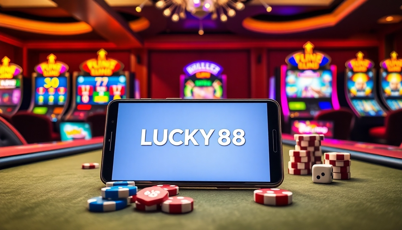 Experience the excitement of the LUCKY88 APP while playing on luxurious casino tables.