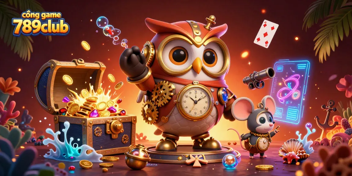 Engage in vibrant adventures at cổng game 789club with steampunk characters and underwater treasures.
