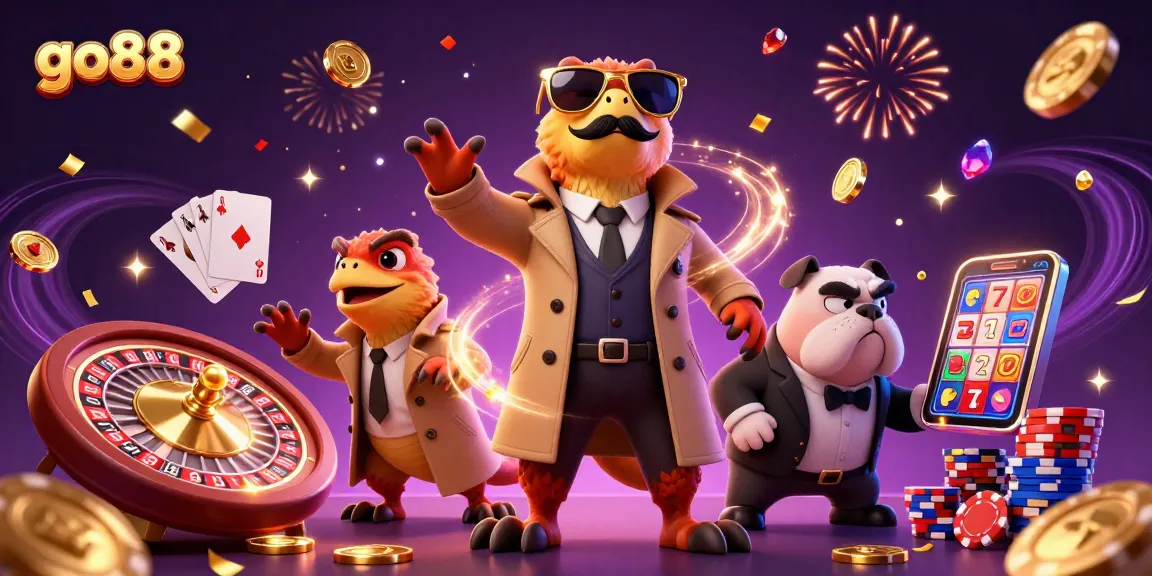 Engage with go88 as three clever raptors attempt to sneak into a VIP casino lounge.