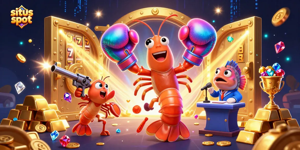 Spin the reels of situs slot for a chance at treasure surrounded by golden gems and lively characters.