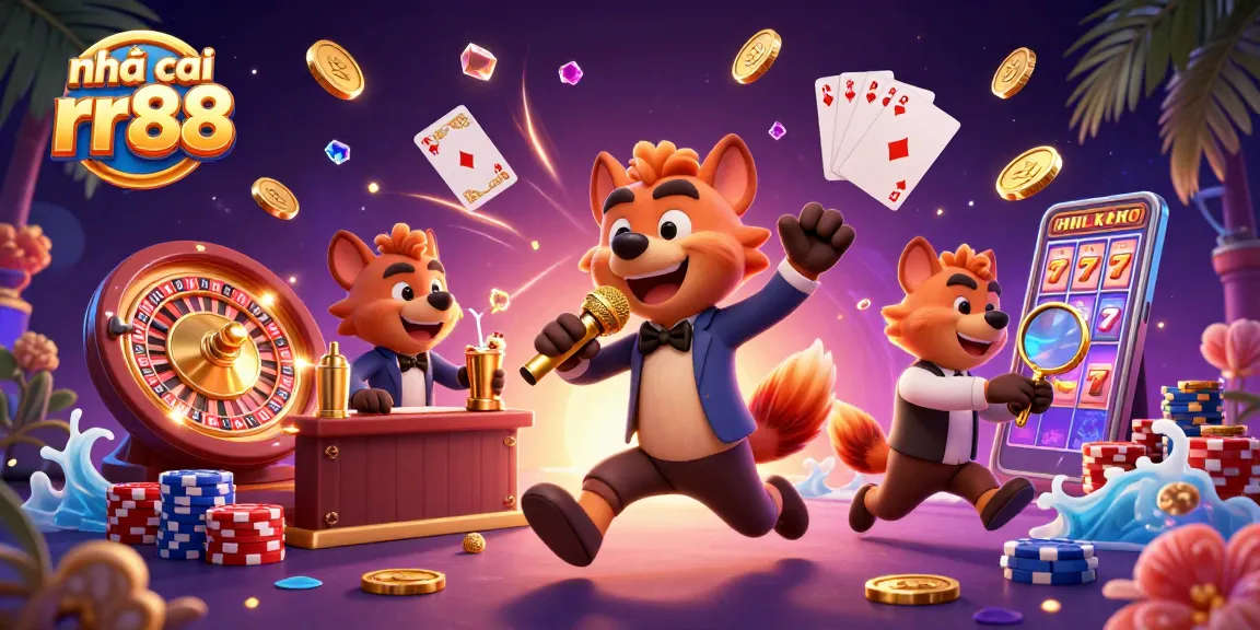 Experience the excitement of nhà cái rr88 as hyenas entertain in a vibrant casino.