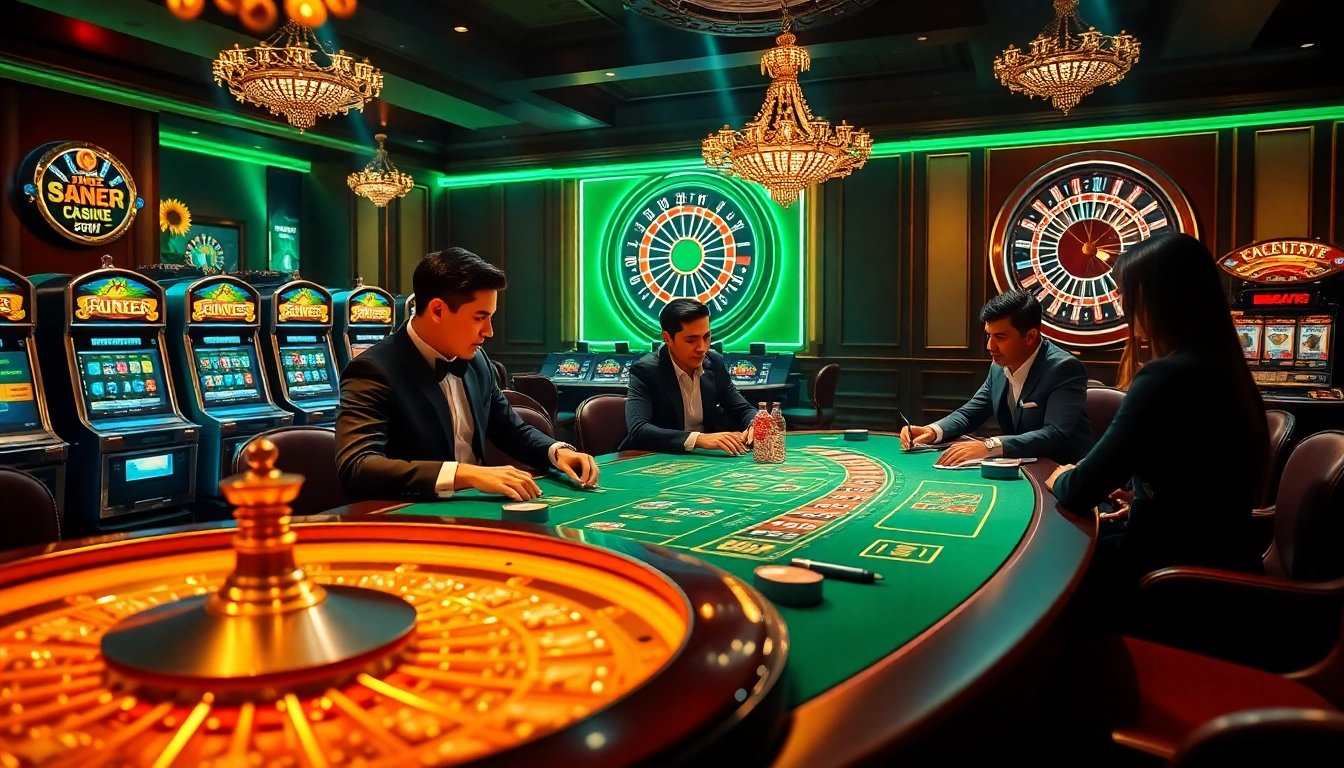 Players enjoying a high-stakes poker game at fun88.com, showcasing the excitement of casino betting.