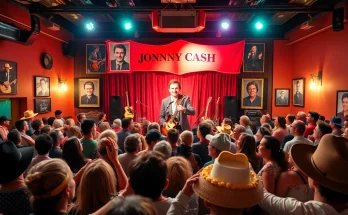 Celebrate at johnnycashbirthday.com with fans enjoying a lively birthday bash in Nashville.
