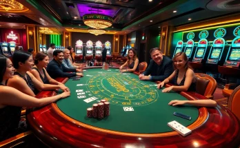 Experience the thrill of a high-stakes game at the 7m blackjack table in a luxurious casino.