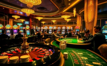 Experience the thrill of game go8 at a luxurious casino featuring poker, roulette, and slot machines.