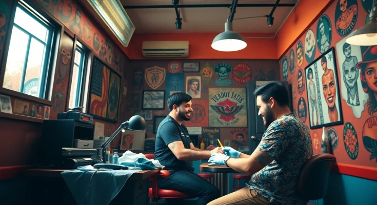 Explore the colorful ambiance of the tattoo parlor at https://89bet.tattoo/ featuring artistic tattoo designs and a friendly atmosphere.