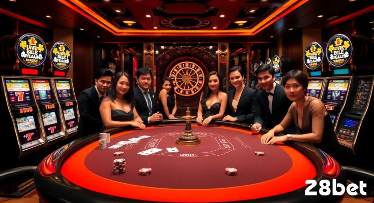 Experience the thrill of winning at 28bet's luxurious casino games with exciting poker and slot machines.
