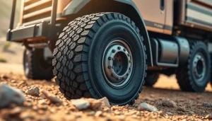 Close-up view of RR99 tire showcasing rugged tread design for on/off-road durability.